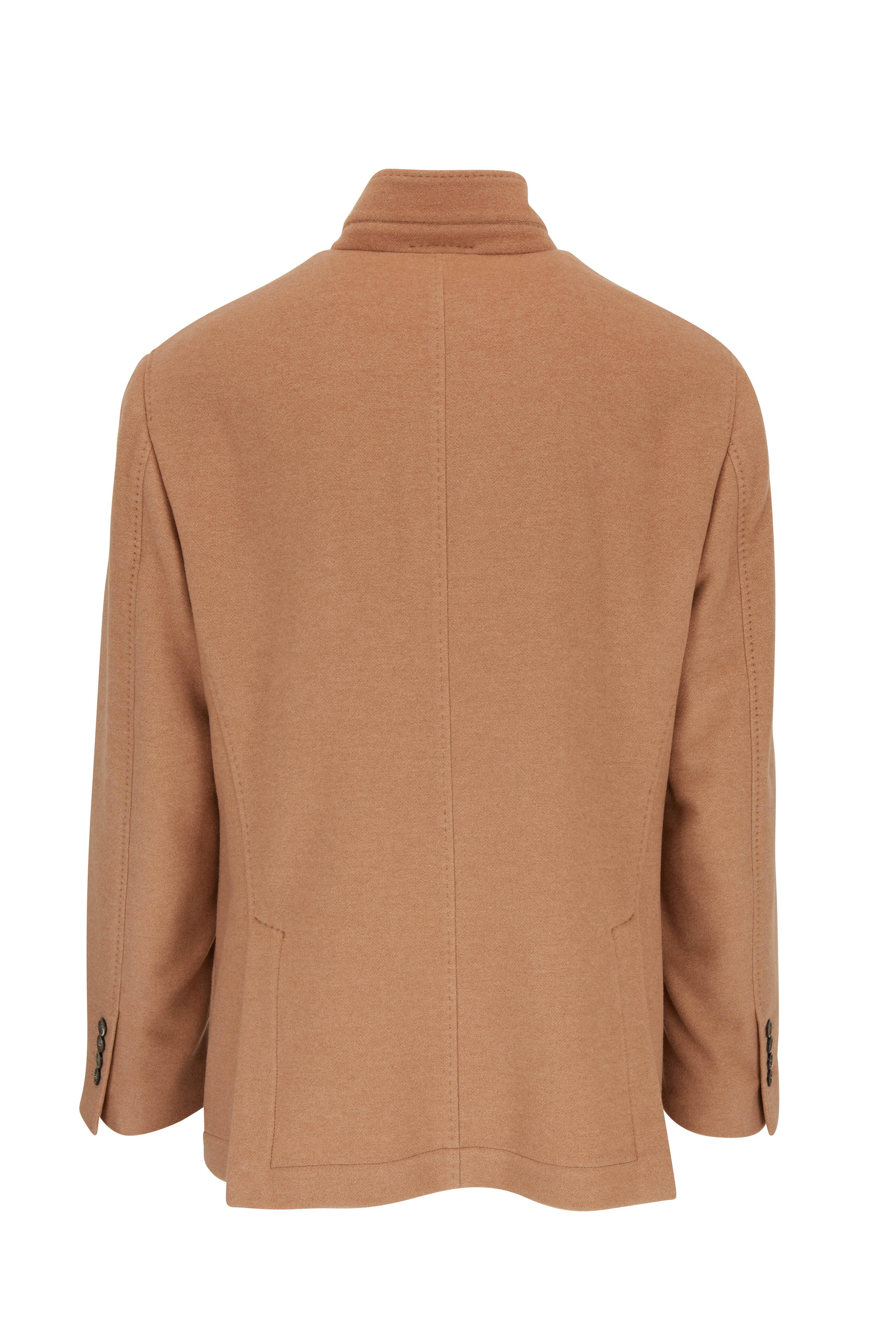 Brunello Cucinelli - Camel Cashmere Patch Pocket Blazer
