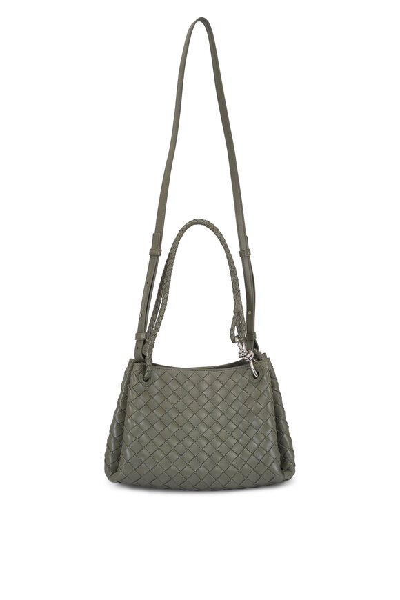 Bottega Veneta Medium Parachute Pickle Leather Shoulder Bag