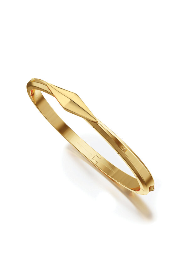 Monica Rich Kosann 18k Yellow Gold Medium Bangle - view 1