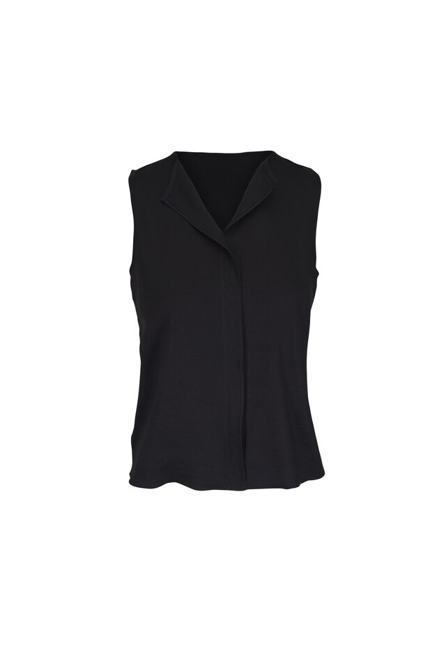 KZ_K Studio - Black Silk Tank Top | Mitchell Stores