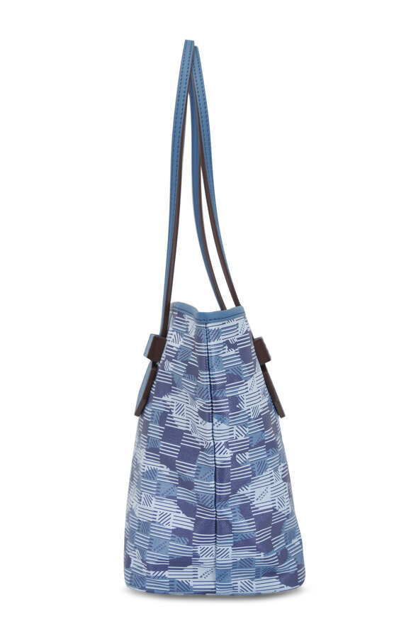 Moreau Paris - Small Saint Tropez Camo Blue Monogram Tote