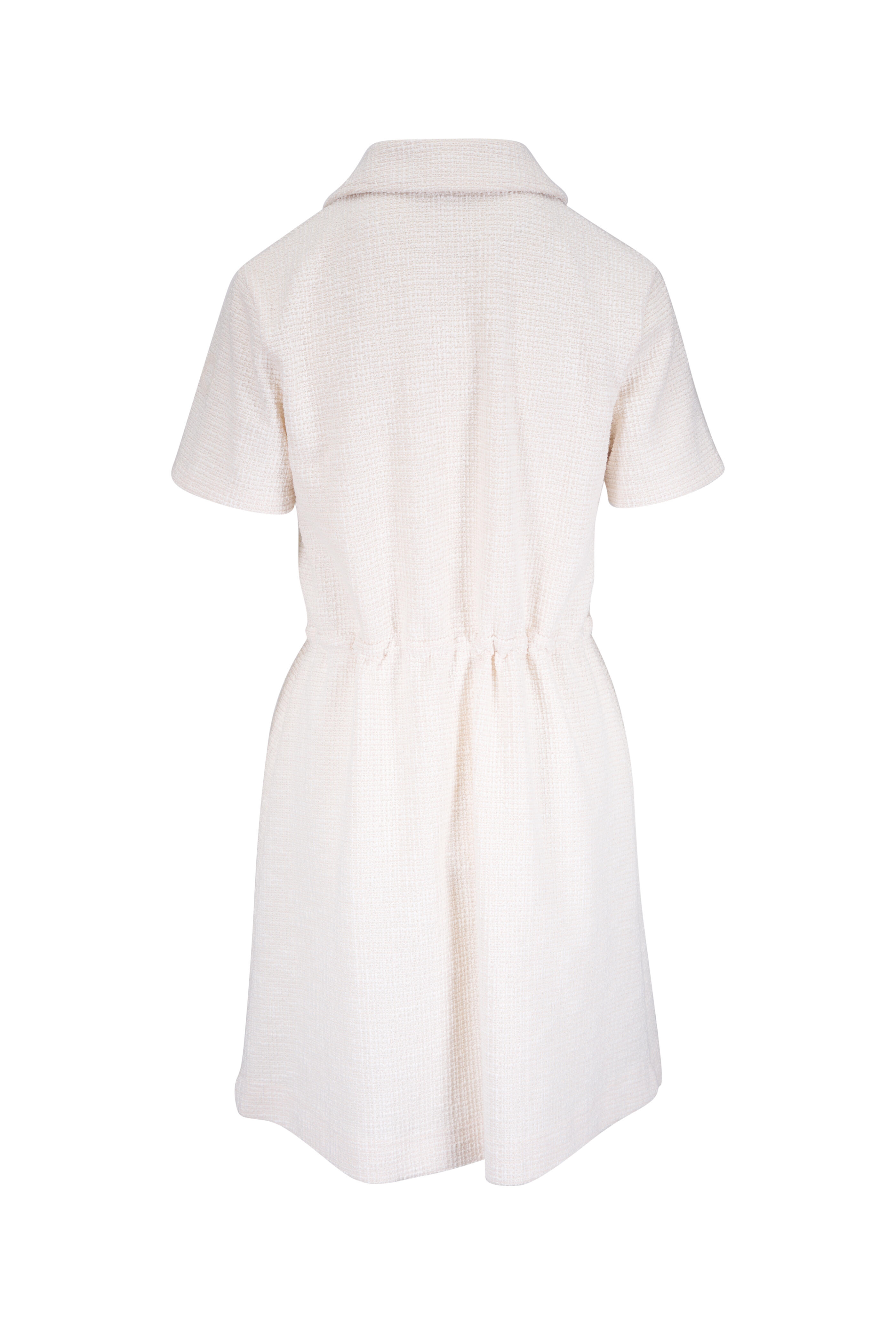 Moncler - White Tweed Mini Dress