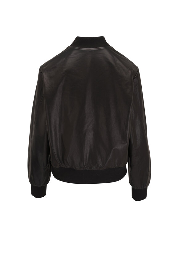 Peter Cohen - Baseball Black Leather Jacket