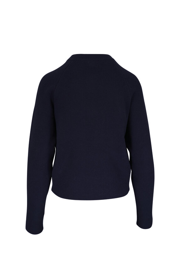 Totême Navy Hammered Button Cardigan - view 4