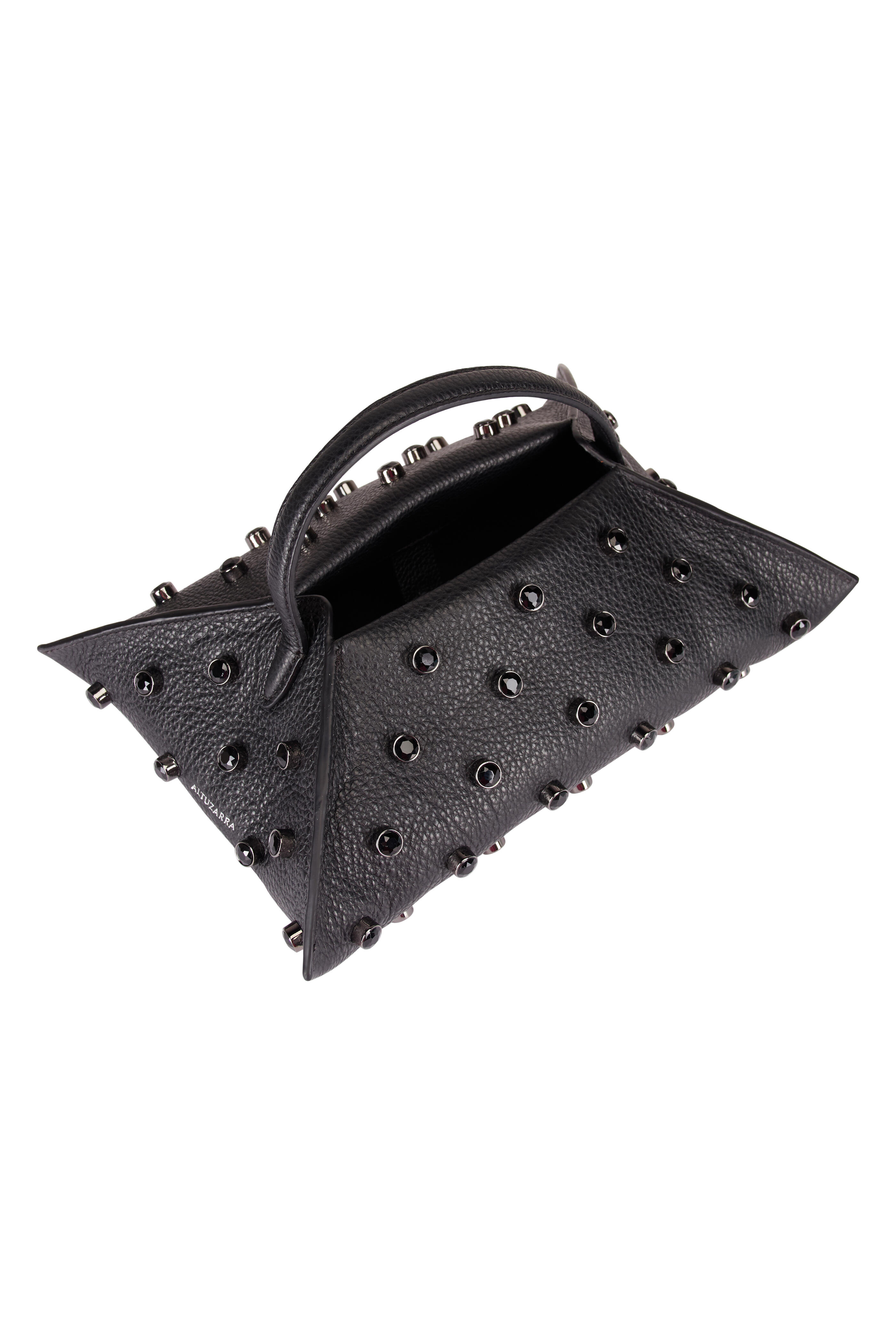 Altuzarra - Origami Black Crystal Baguette Top Handle Bag - view 4