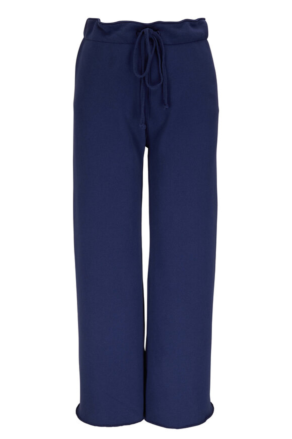 Nili Lotan - Kiki Marine Blue Cropped Sweatpant