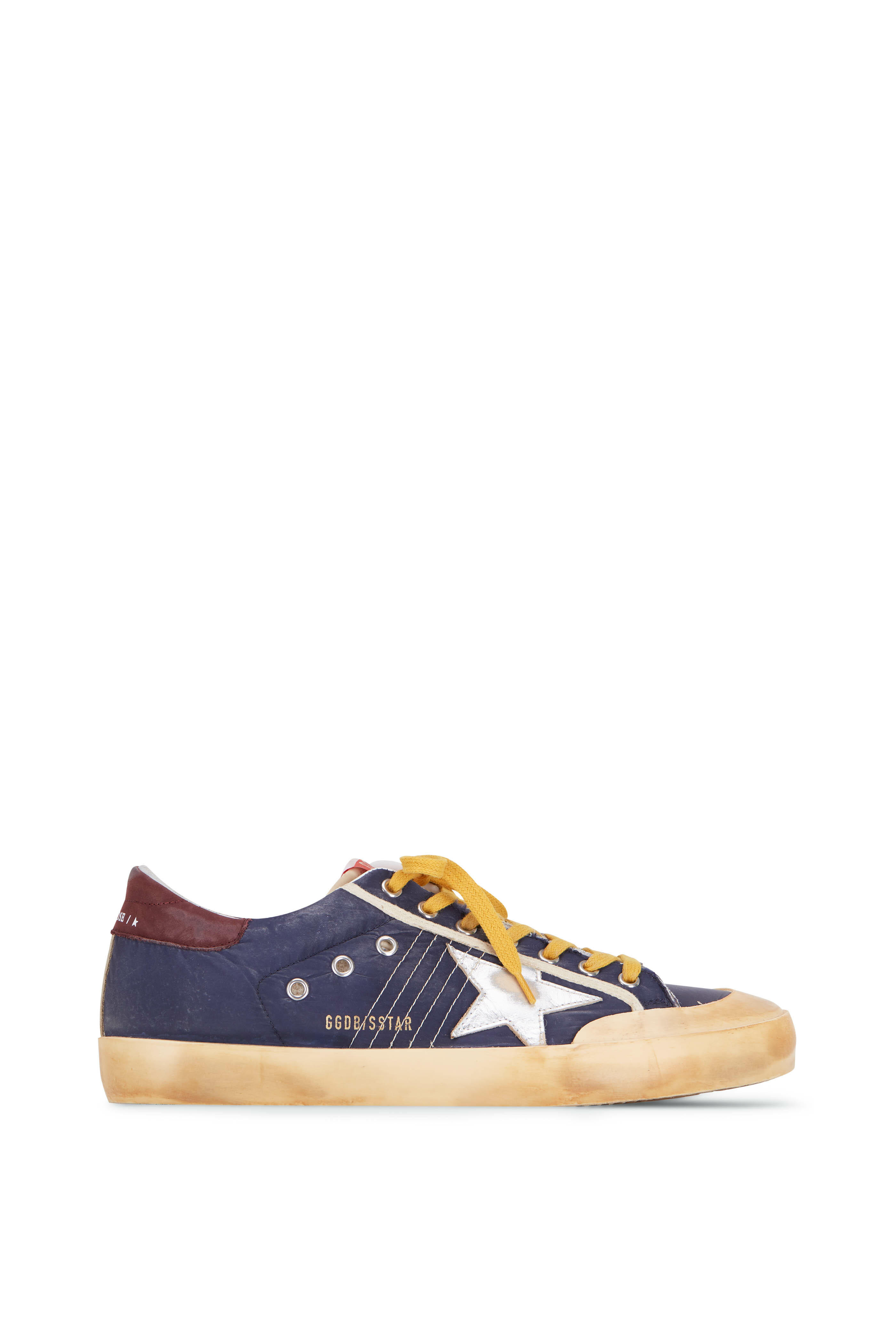 Golden Goose - Super-Star Navy Leather Low Top Sneaker