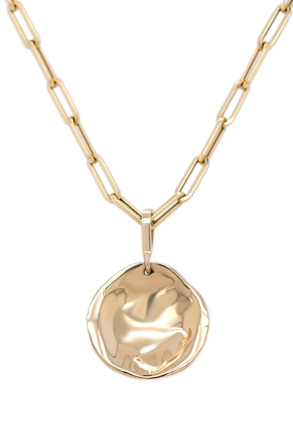 Kali Zoe 14k Yellow Gold Lava Pendant Necklace