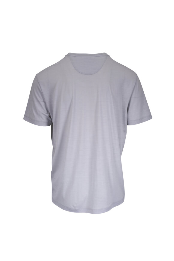 Maurizio Baldassari Light Gray Wool T-Shirt - view 3