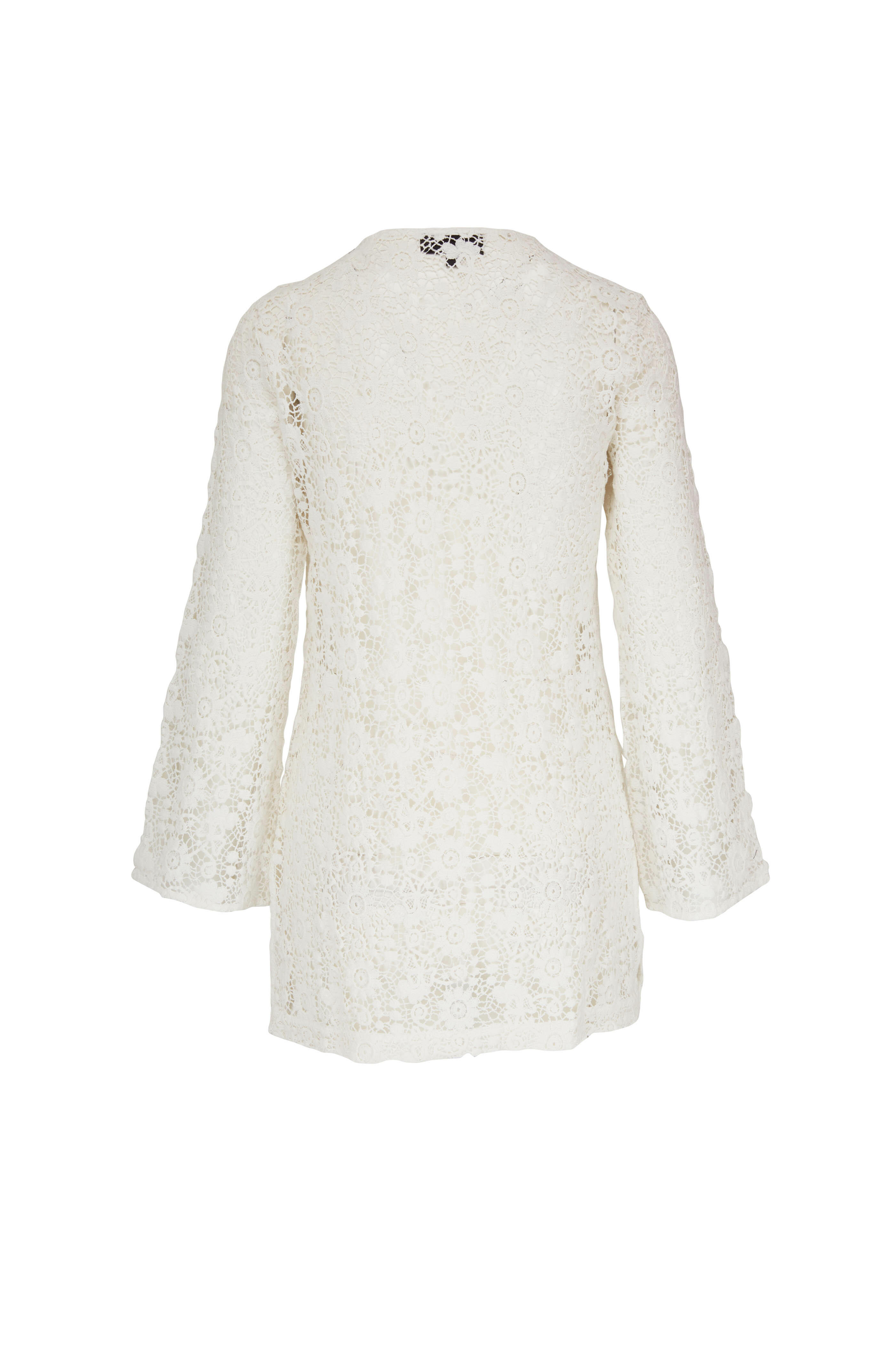 Nili Lotan - Cora White Embroidered Mini Dress