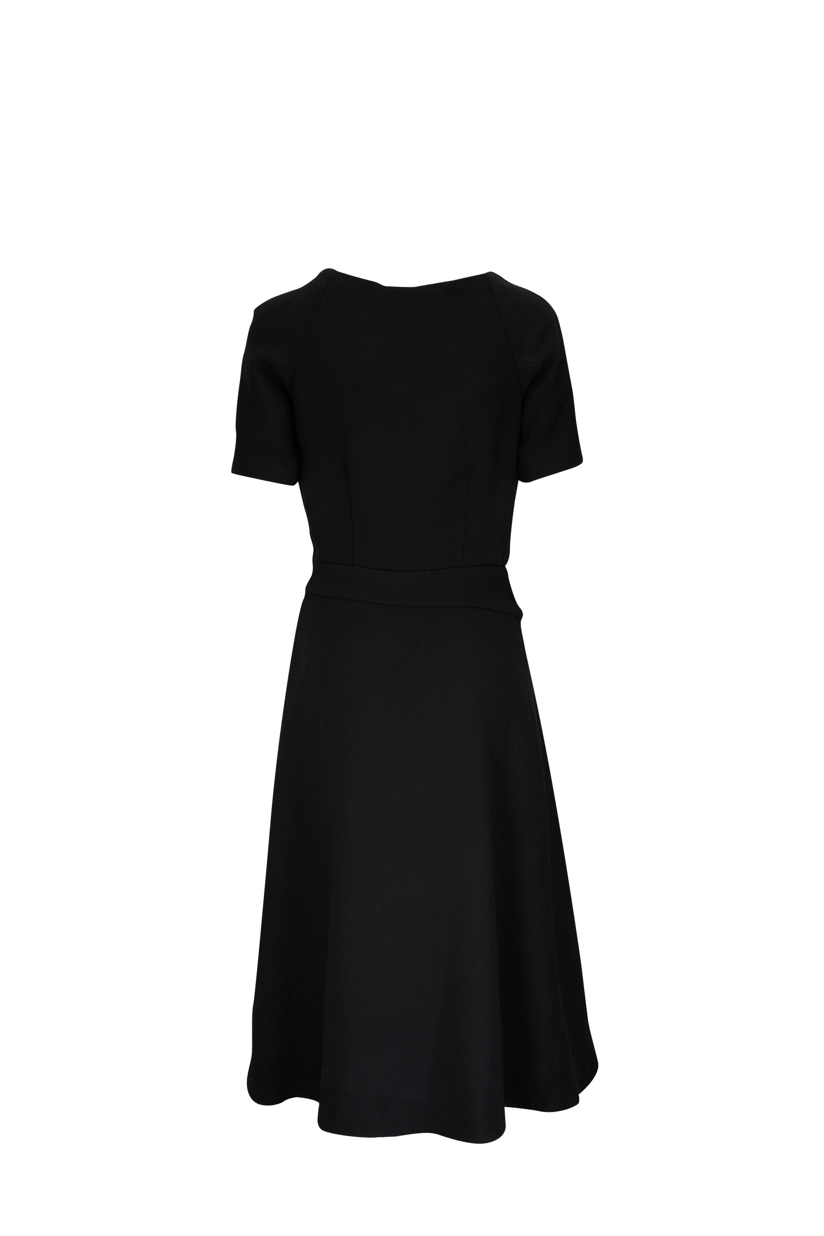 Etro - Black Embroidered Neckline Dress | Mitchell Stores