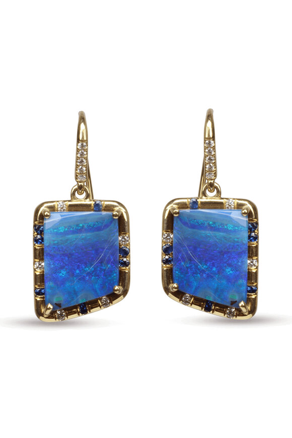 Lauren K Opal & Sapphire Sprinkle Earrings