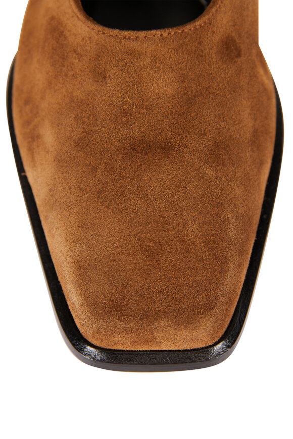 Staud Lewis Brown Suede Flat - view 4