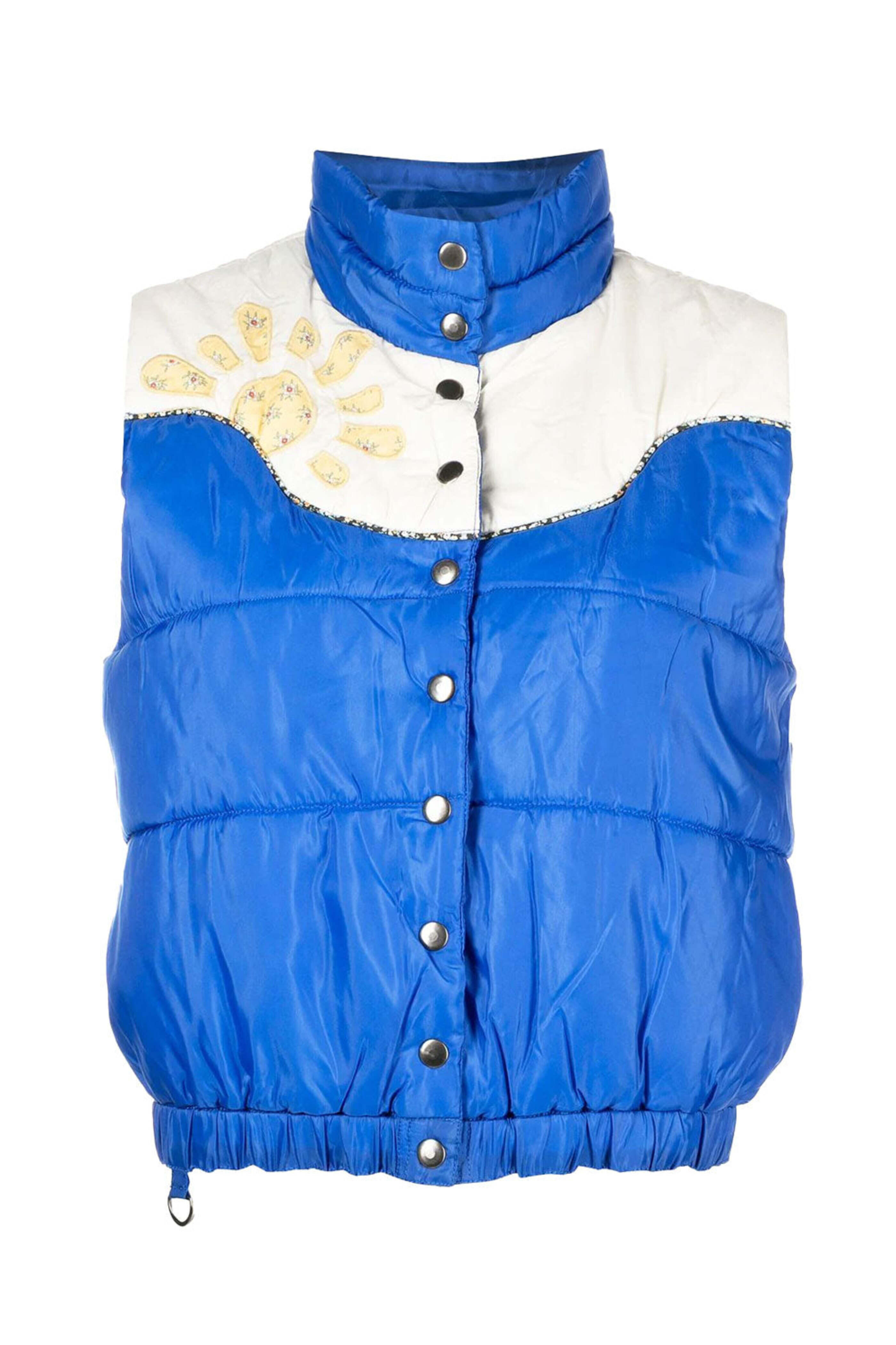 Sea NYC - Blue Pascala Print Puffer Vest | Mitchell Stores