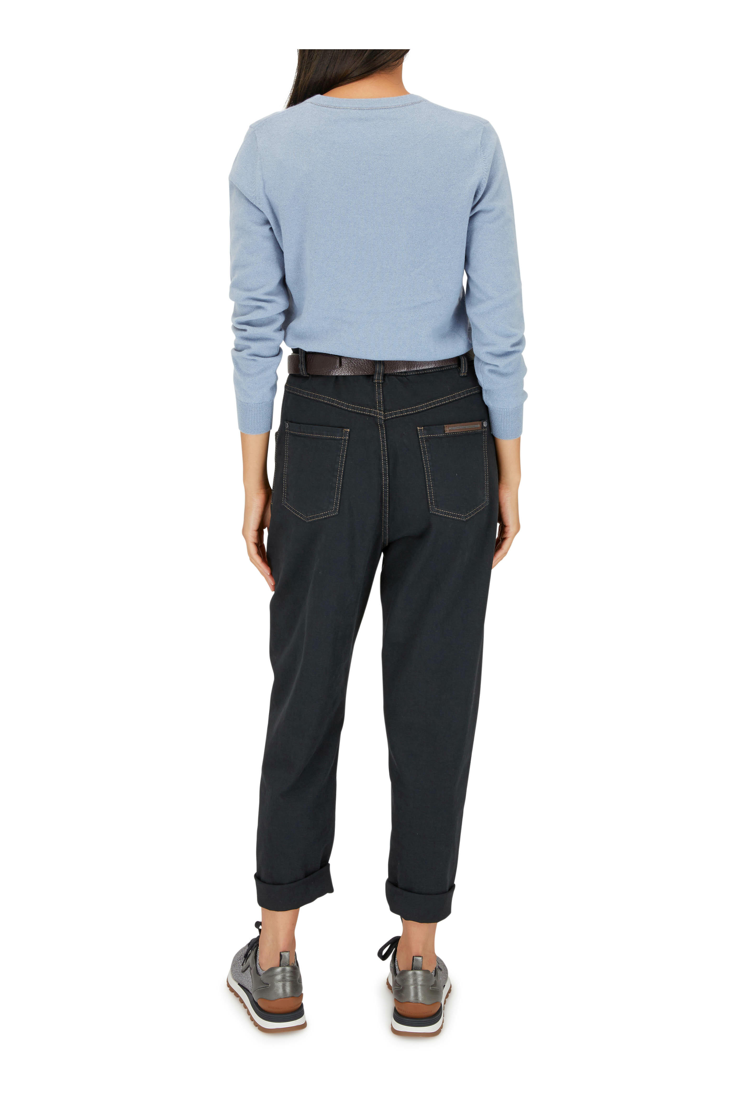 超美品 BRUNELLO CUCINELLI コットンパンツ ストライプ 42 メンズ パンツ＆バミューダショートパンツ | Brunello Cucinelli
