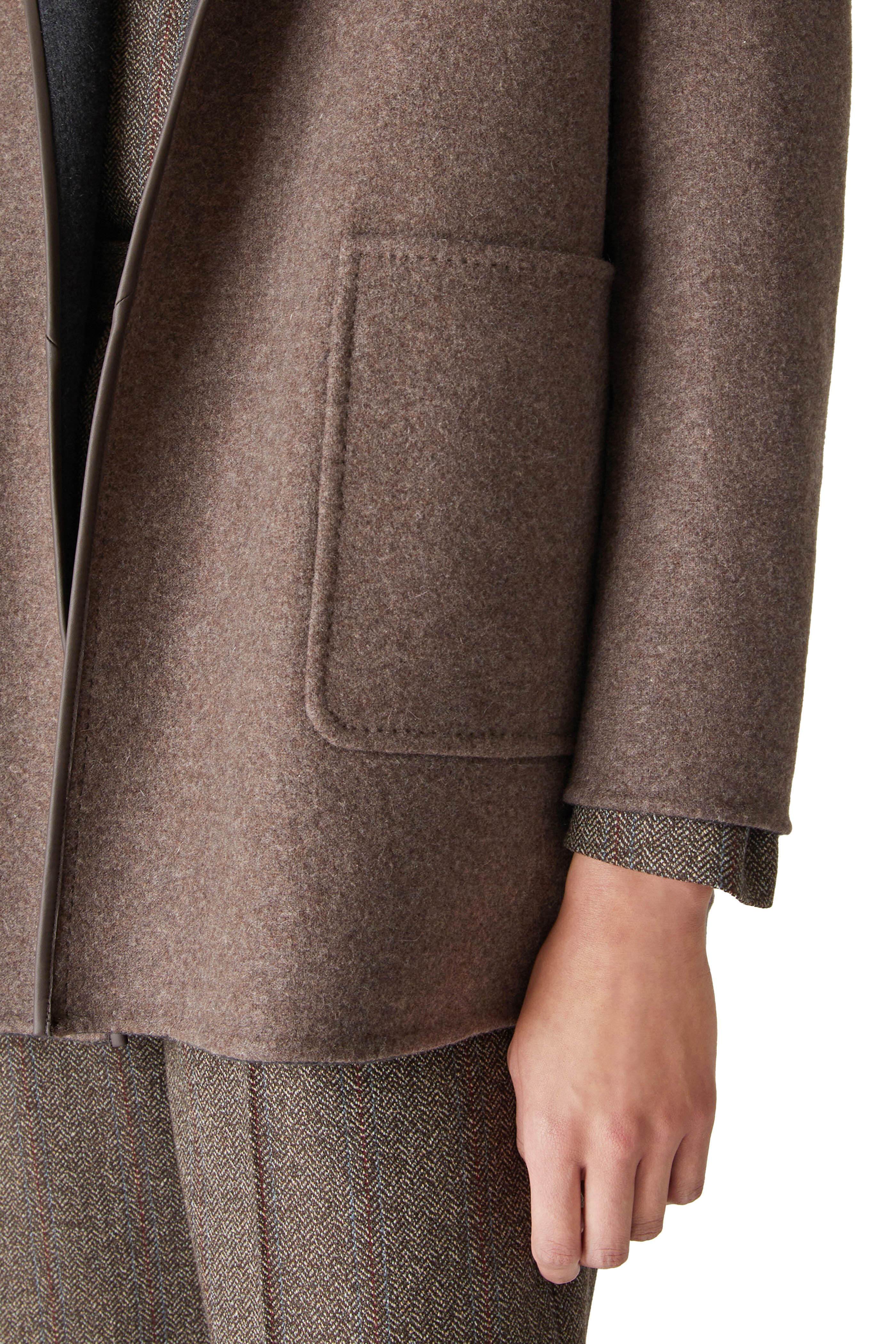 Loro Piana - Brown & Gray Cashmere Reversible Coat