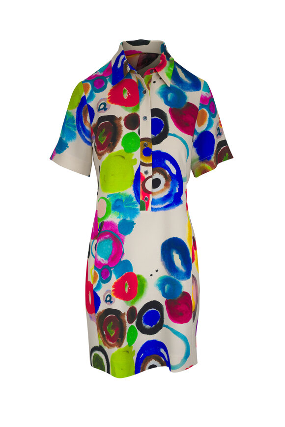 Libertine JH Gouache Cream Multi Preppy Dress