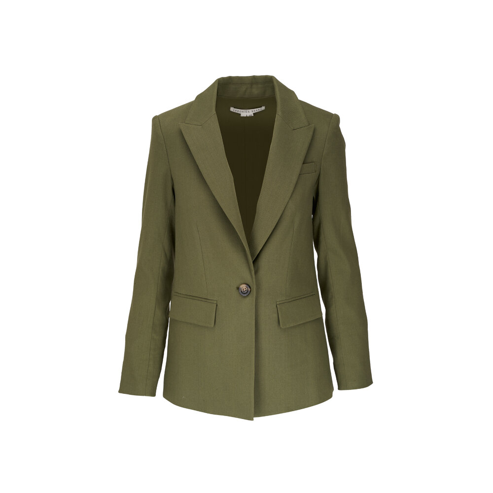 Veronica Beard - Sevi Bright Army Linen Jacket | Mitchell Stores