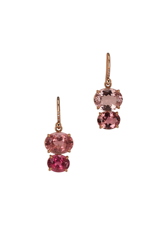 Irene Neuwirth - Gemmy Gem Pink Tourmaline & Diamond Earring