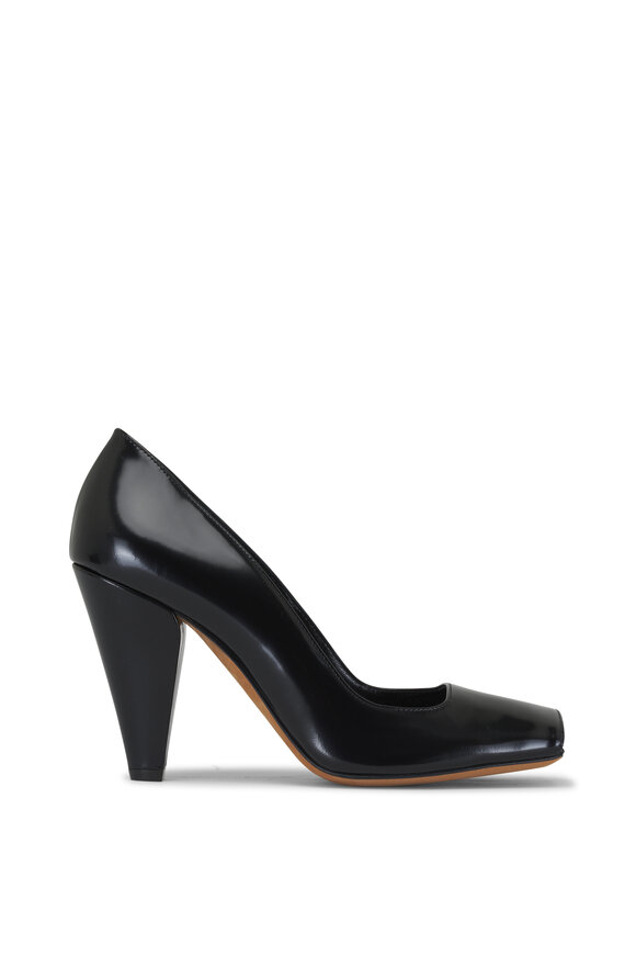 Khaite - Cedar Black Leather Pump, 90mm