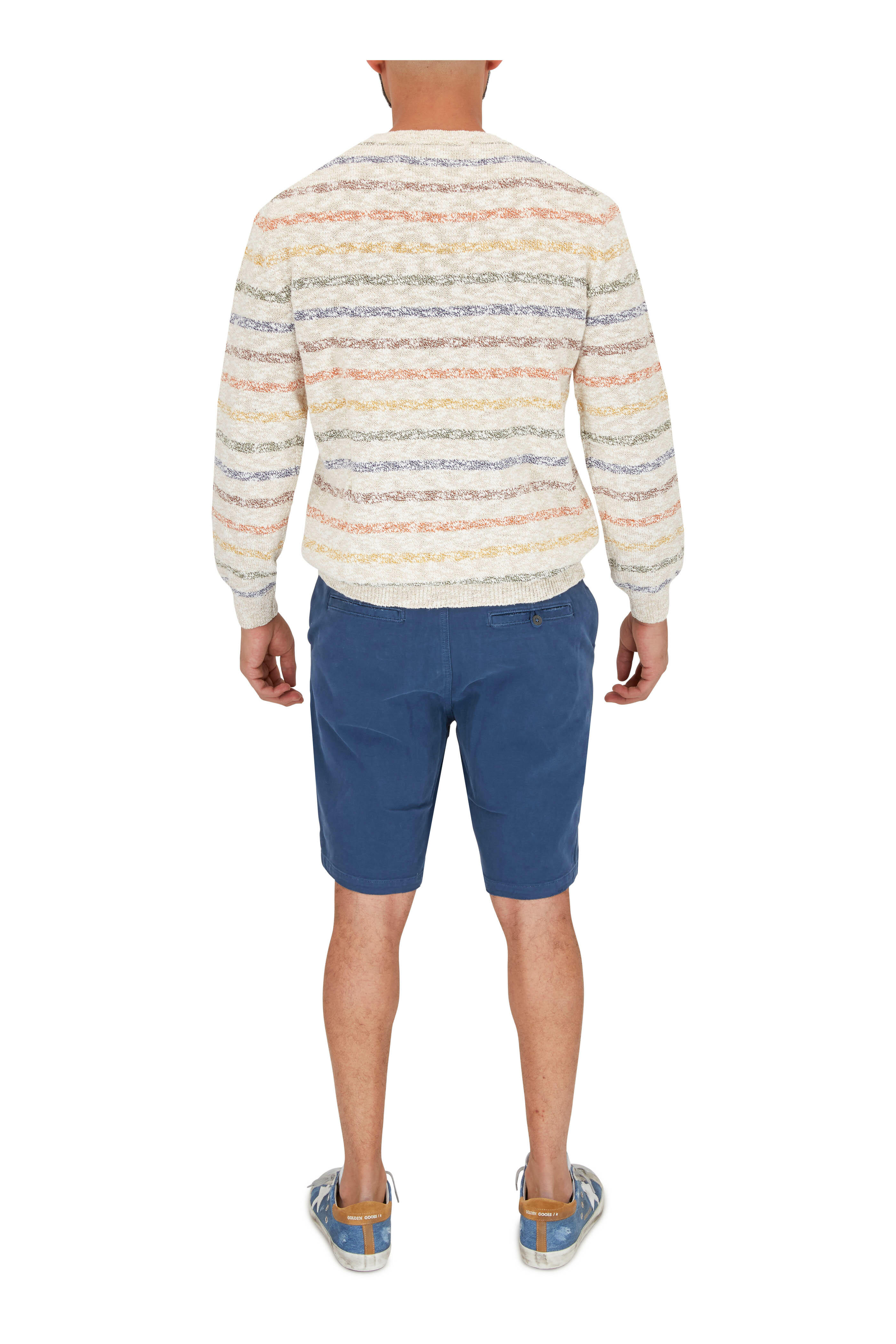 Golden Goose - Super-Star Blue Denim White Leather Star Sneaker