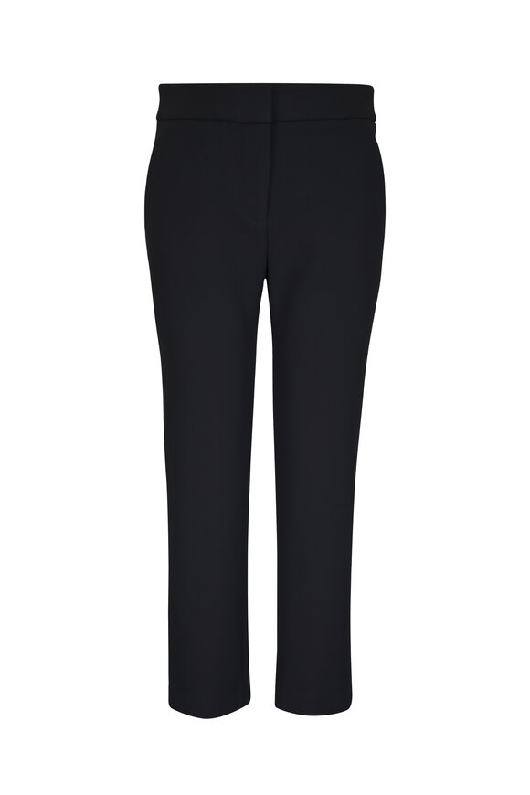 Veronica Beard Renzo Black Cropped Slim-Leg Pant - view 1