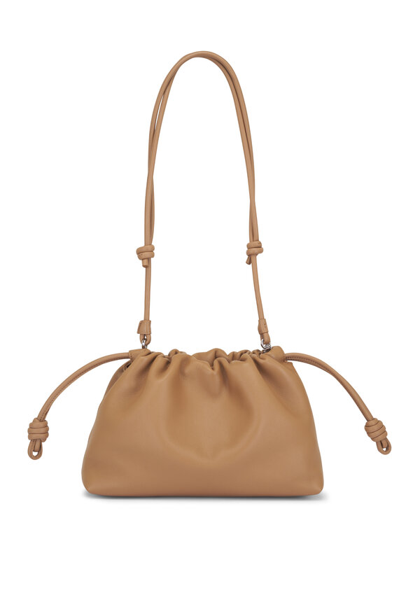 Loewe Medium Flamenco Mocha Leather Clutch - view 10