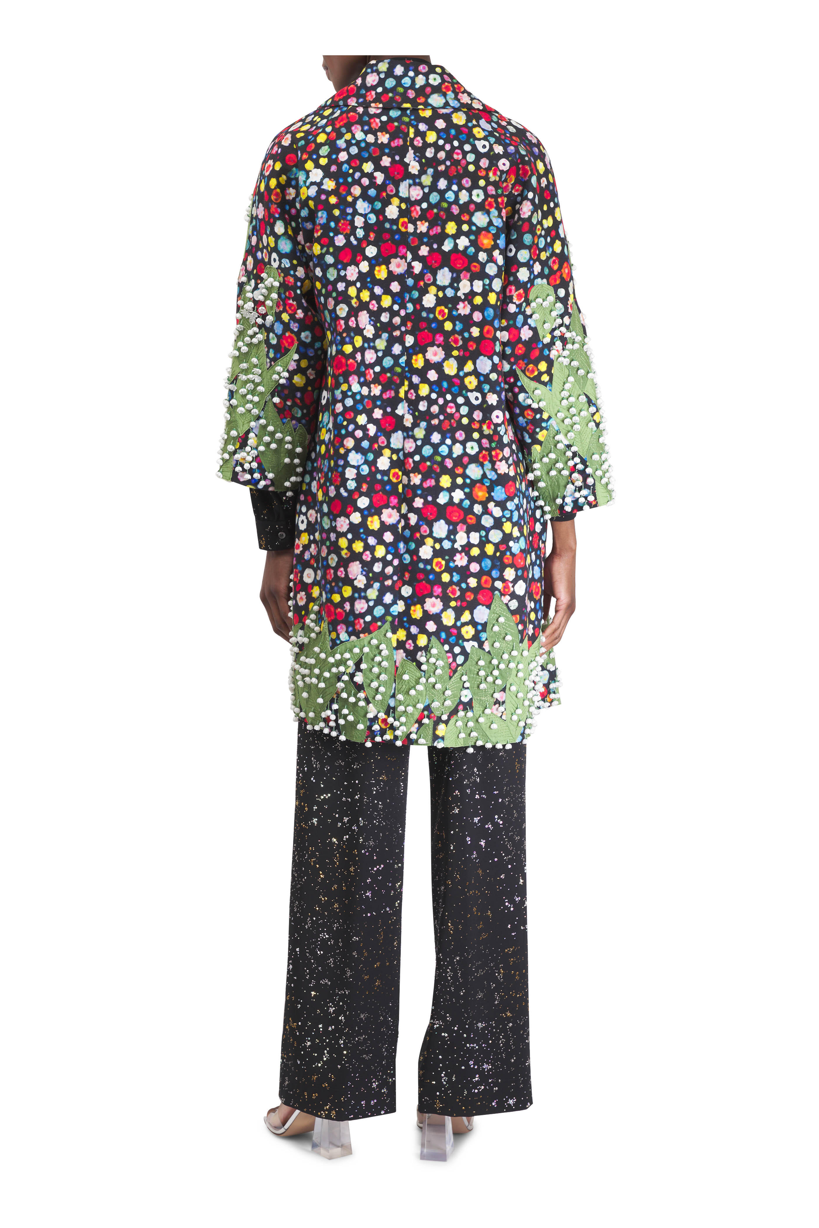 Libertine - Spring Leaves Multicolor Oversized Coat