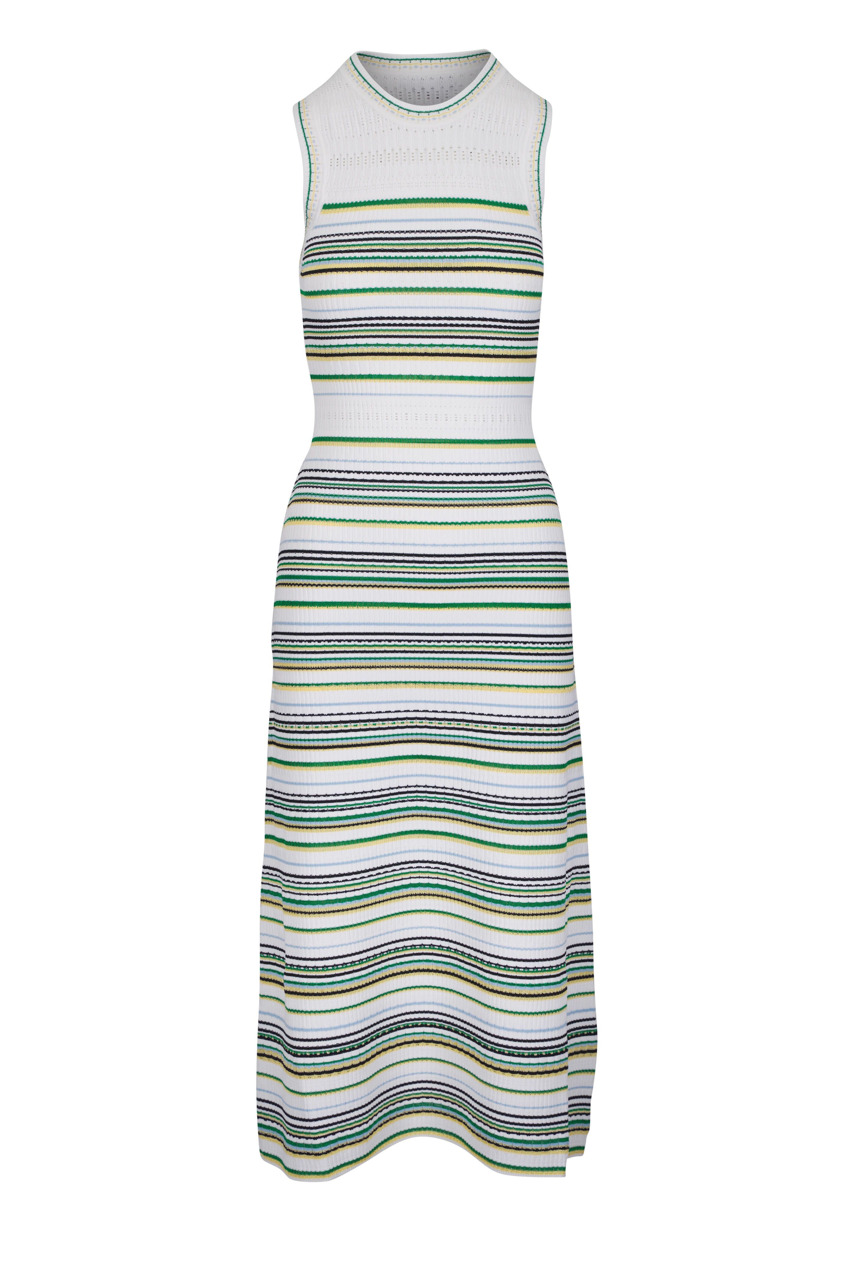 Veronica Beard - Dawna Knit Off White Multi Maxi Dress