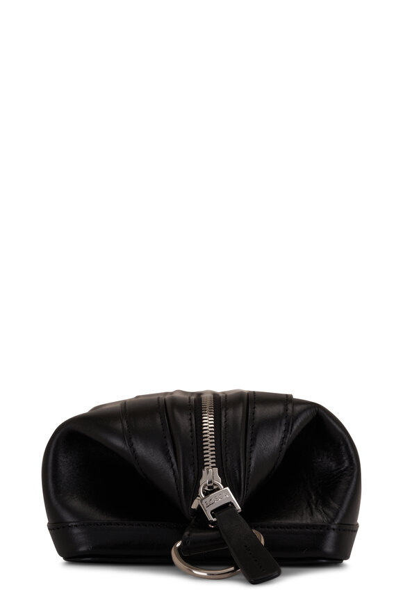 Bosca Black Leather Zip Utility Kit - view 3