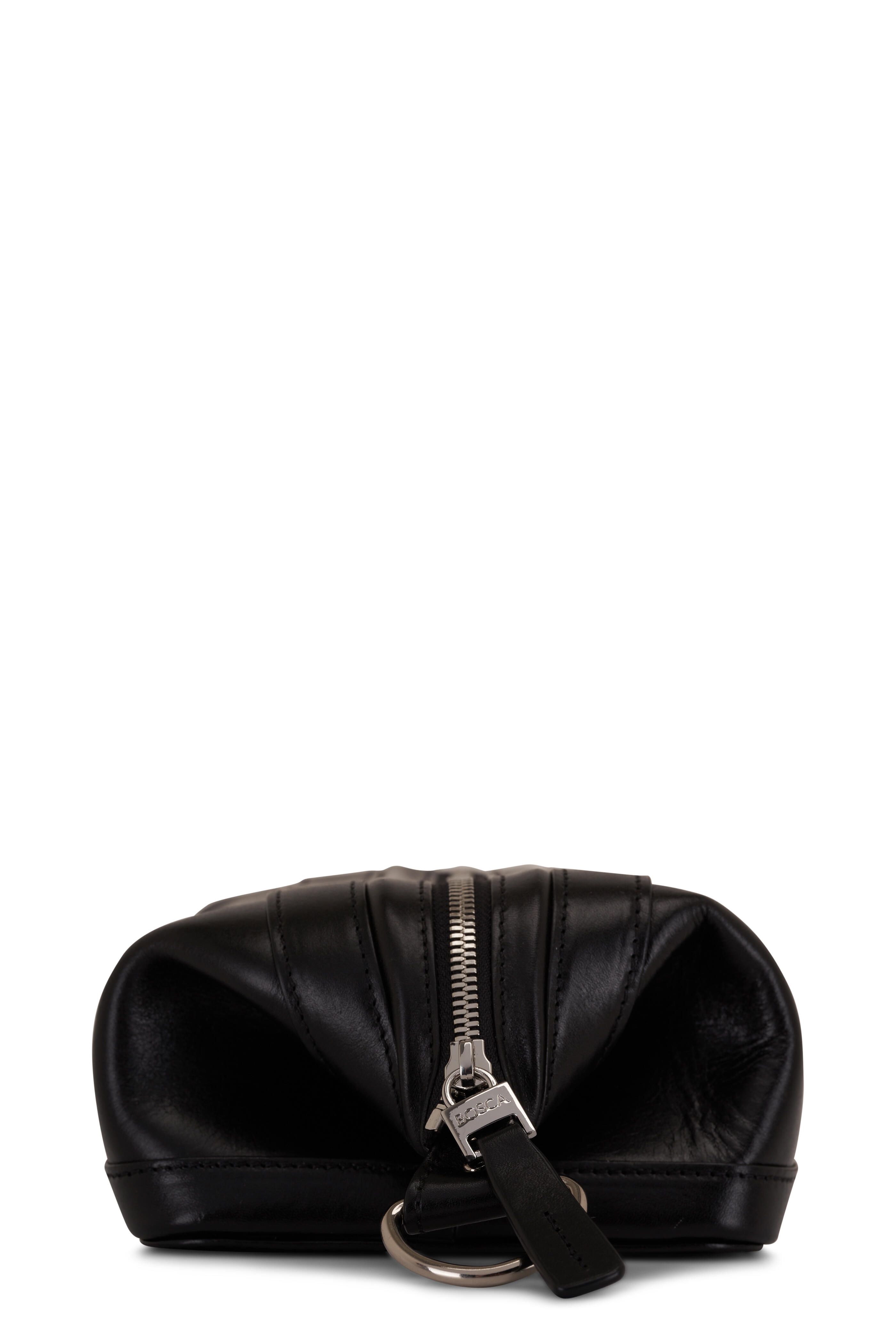 Bosca - Black Leather Zip Utility Kit