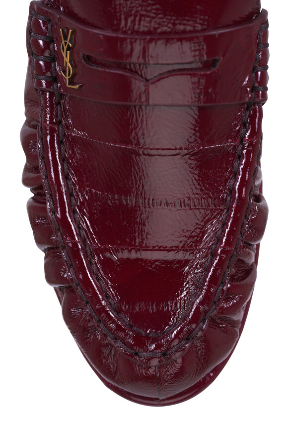 Saint Laurent - Le Loafer Grenade Leather Penny Loafer, 15mm