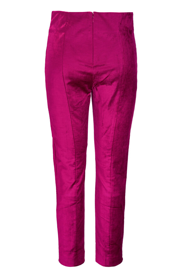 Veronica Beard - Honolulu Fuchsia Velvet Pant 