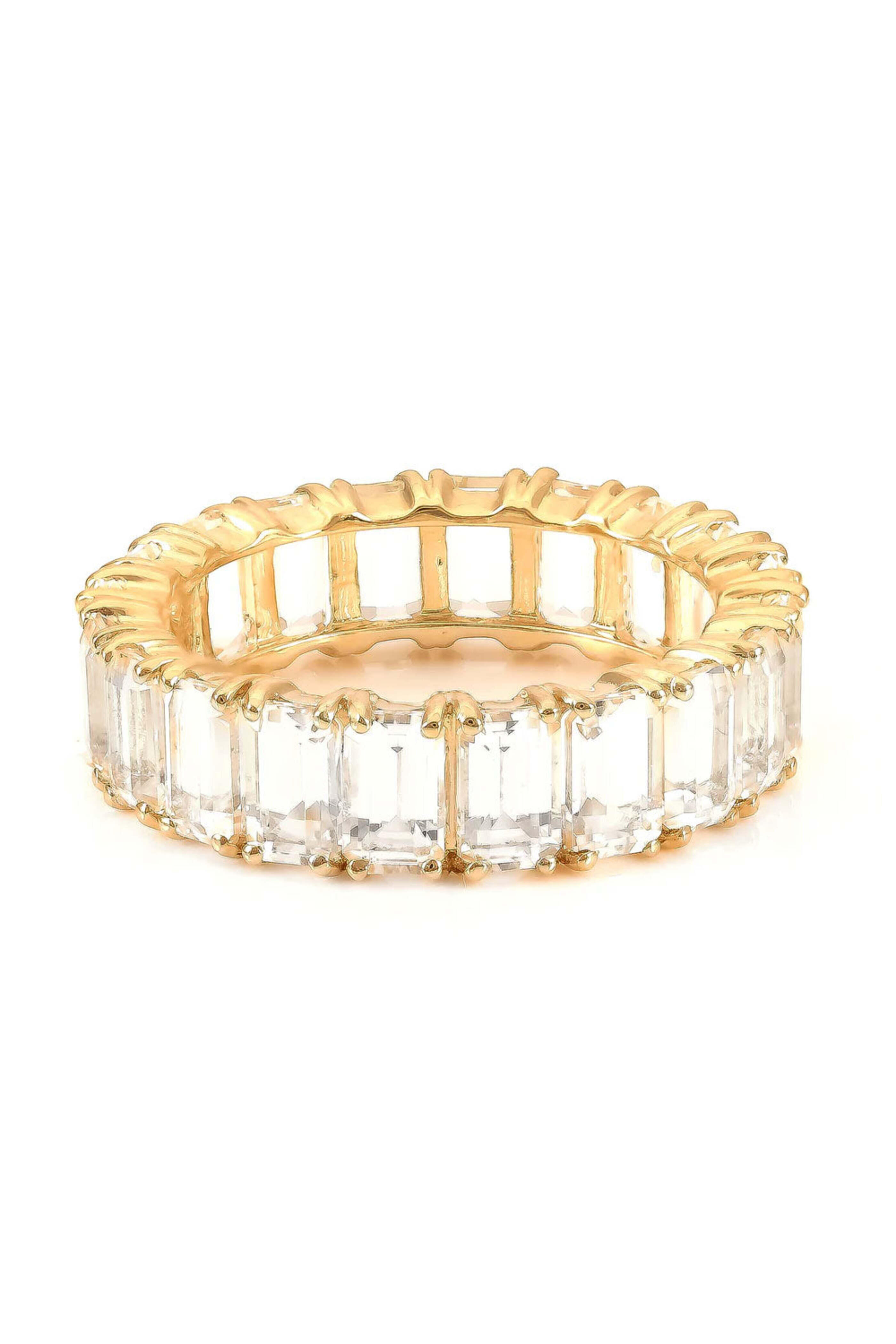 Samira 13 - White Topaz Eternity Ring