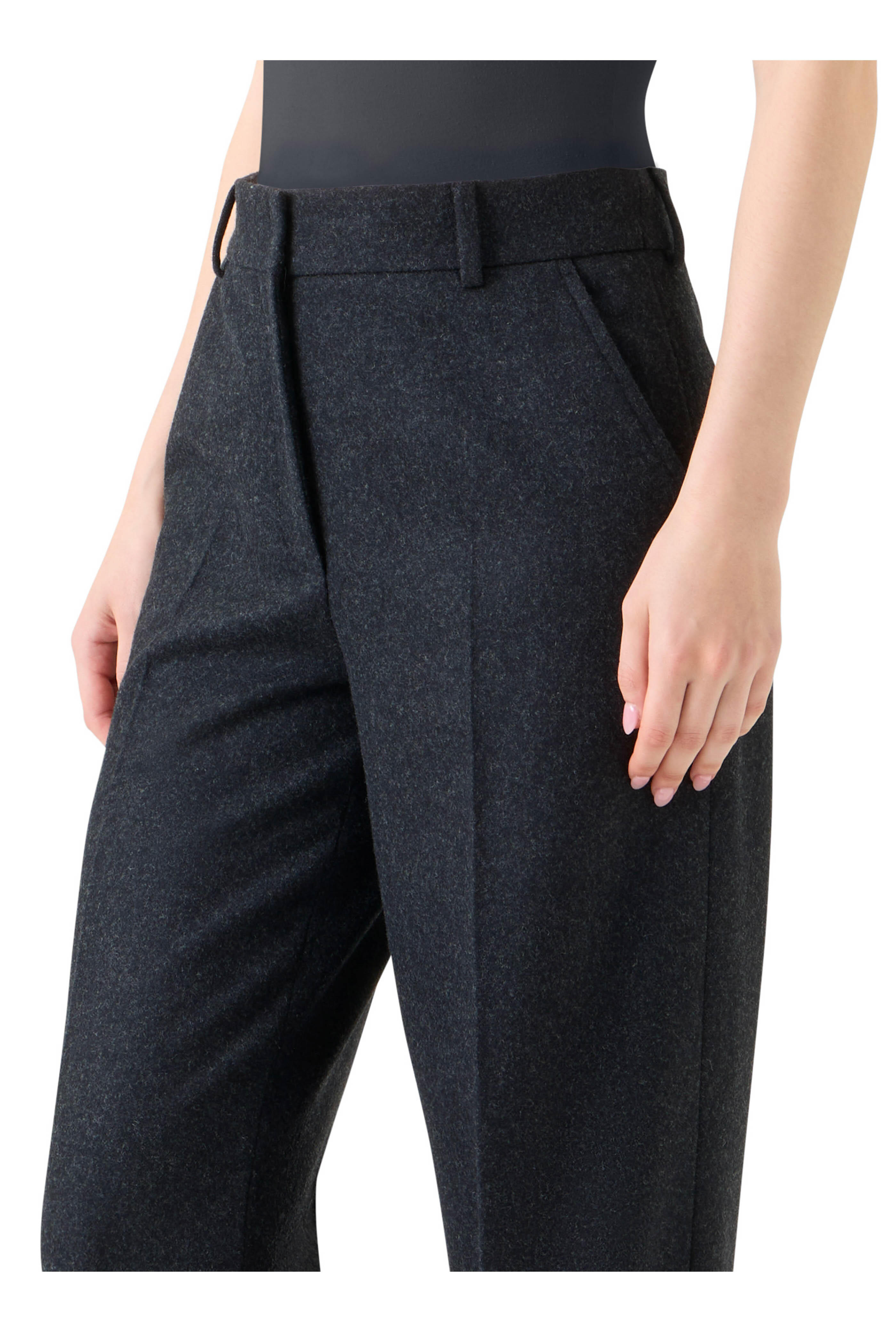Akris Punto - Chiaro Charcoal Gray Wide Leg Pant
