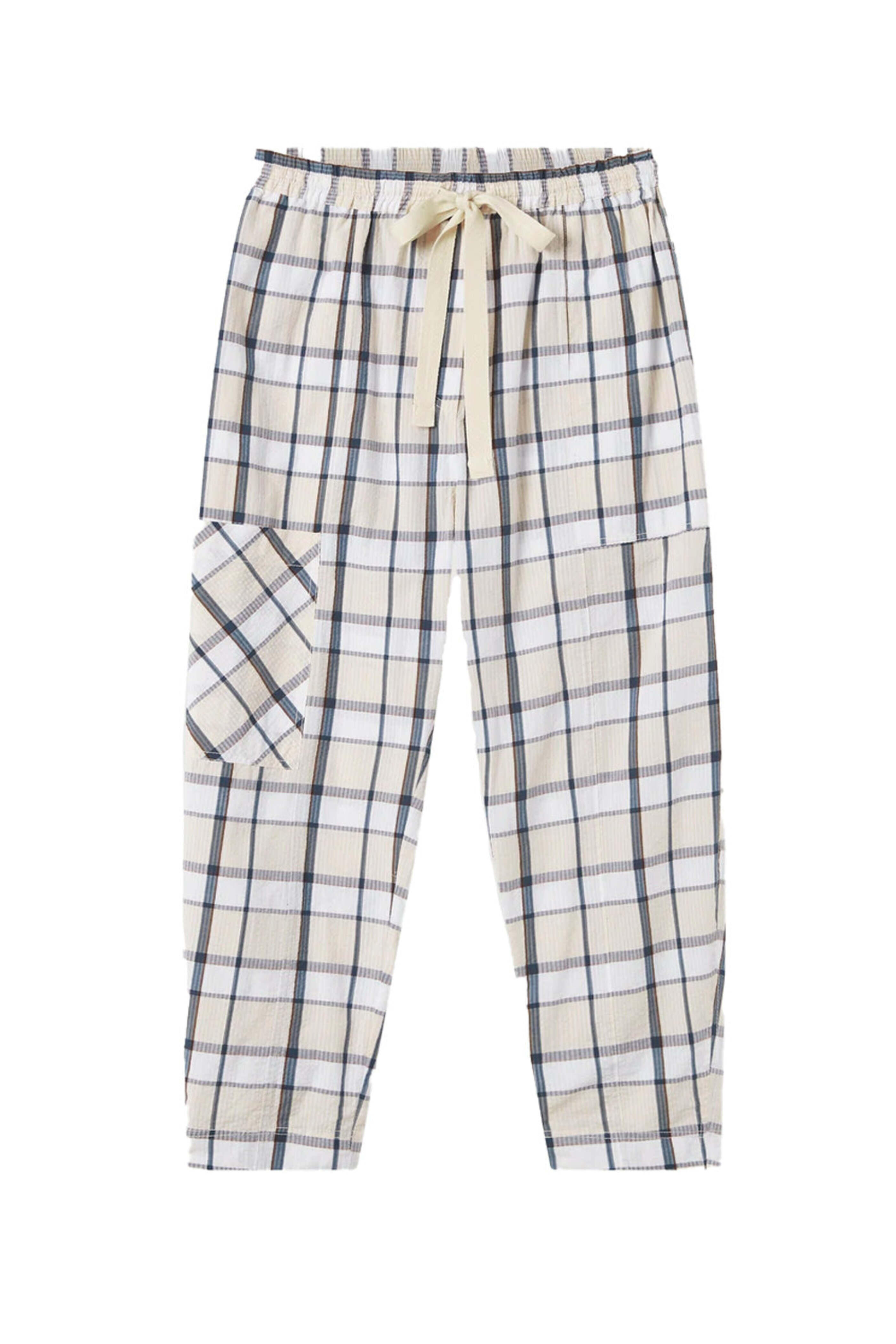 Lee Mathews - Blue Check Wiley Pant