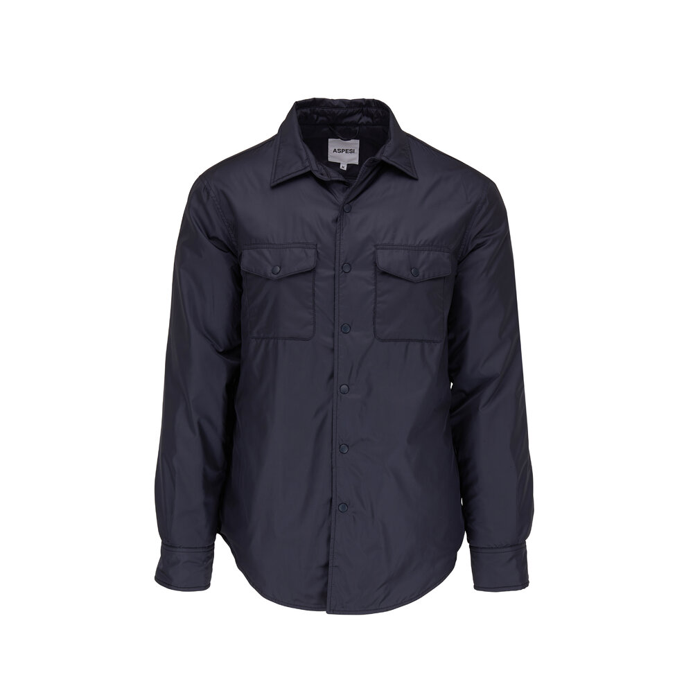 ジャケット・アウター ASPESI Sheridan Navy Nylon Trench Coat Women's Coats and Trench Coats – ASPESI