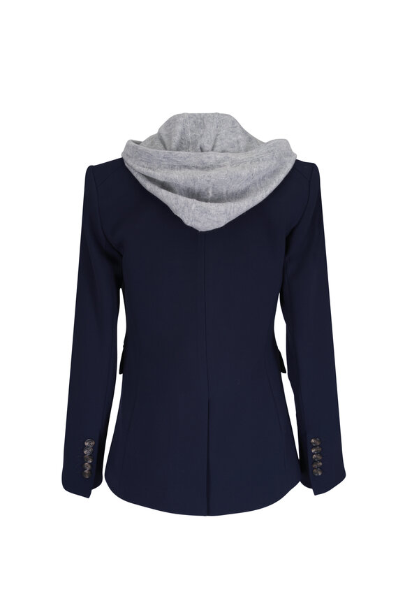 Veronica Beard Miller Navy Hooded Dickey Jacket Kit - view 2