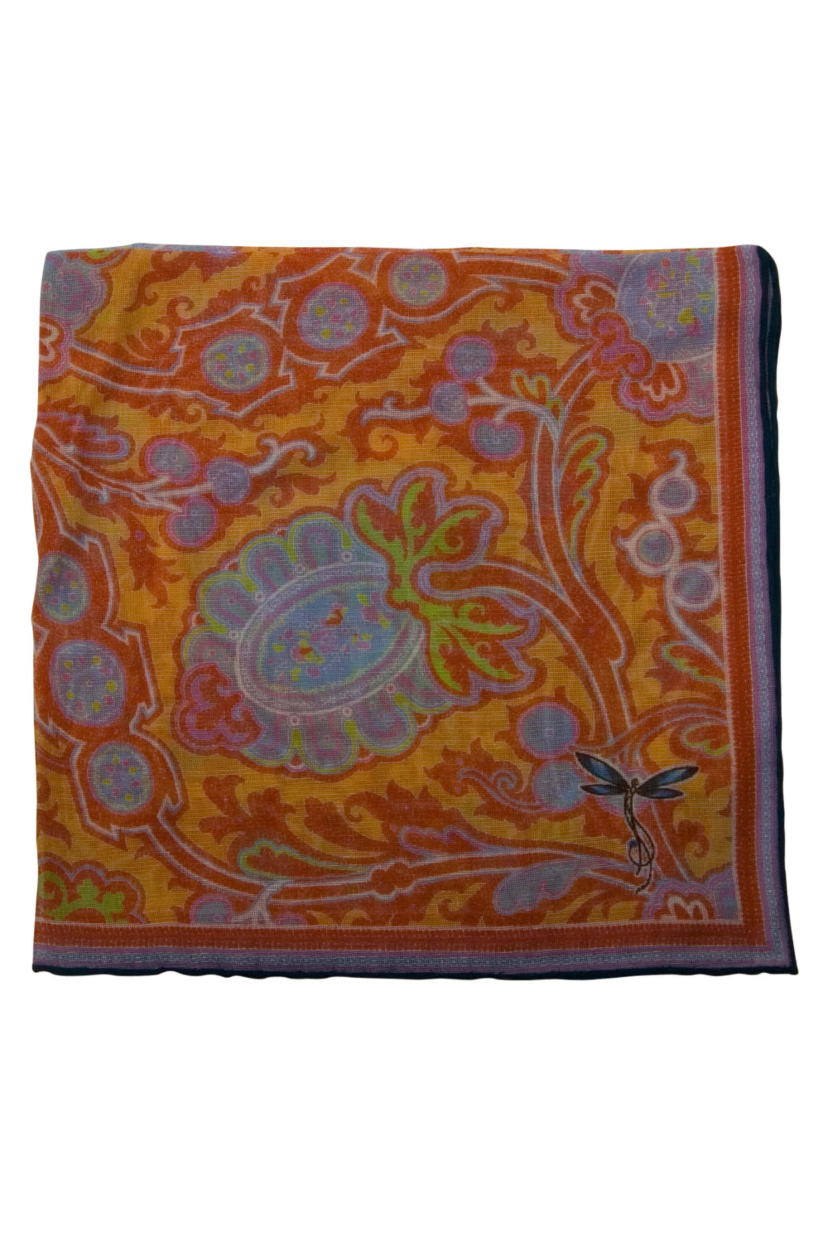 S.t.e.p. Usa - Navy Paisley Pocket Square