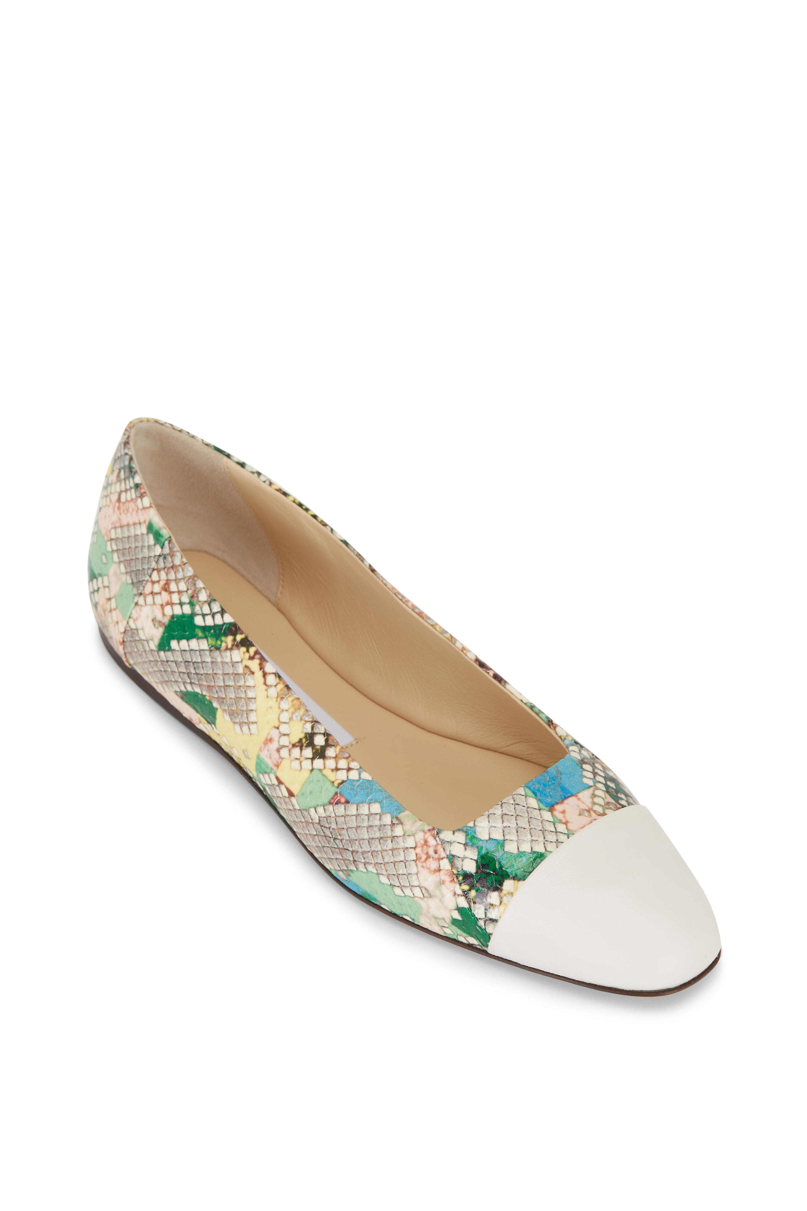 Snake skin flat deals