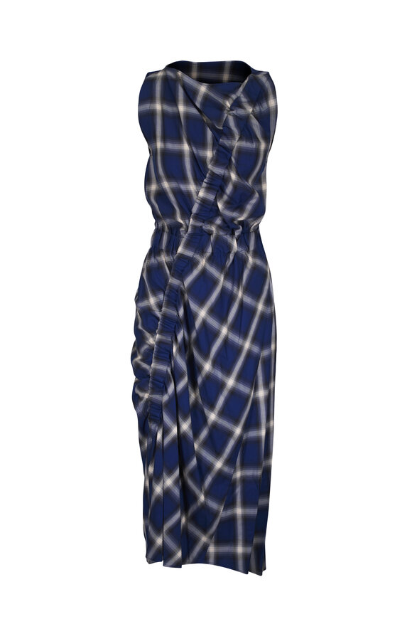 Zero + Maria Cornejo Elise Ink City Plaid Dress - view 1
