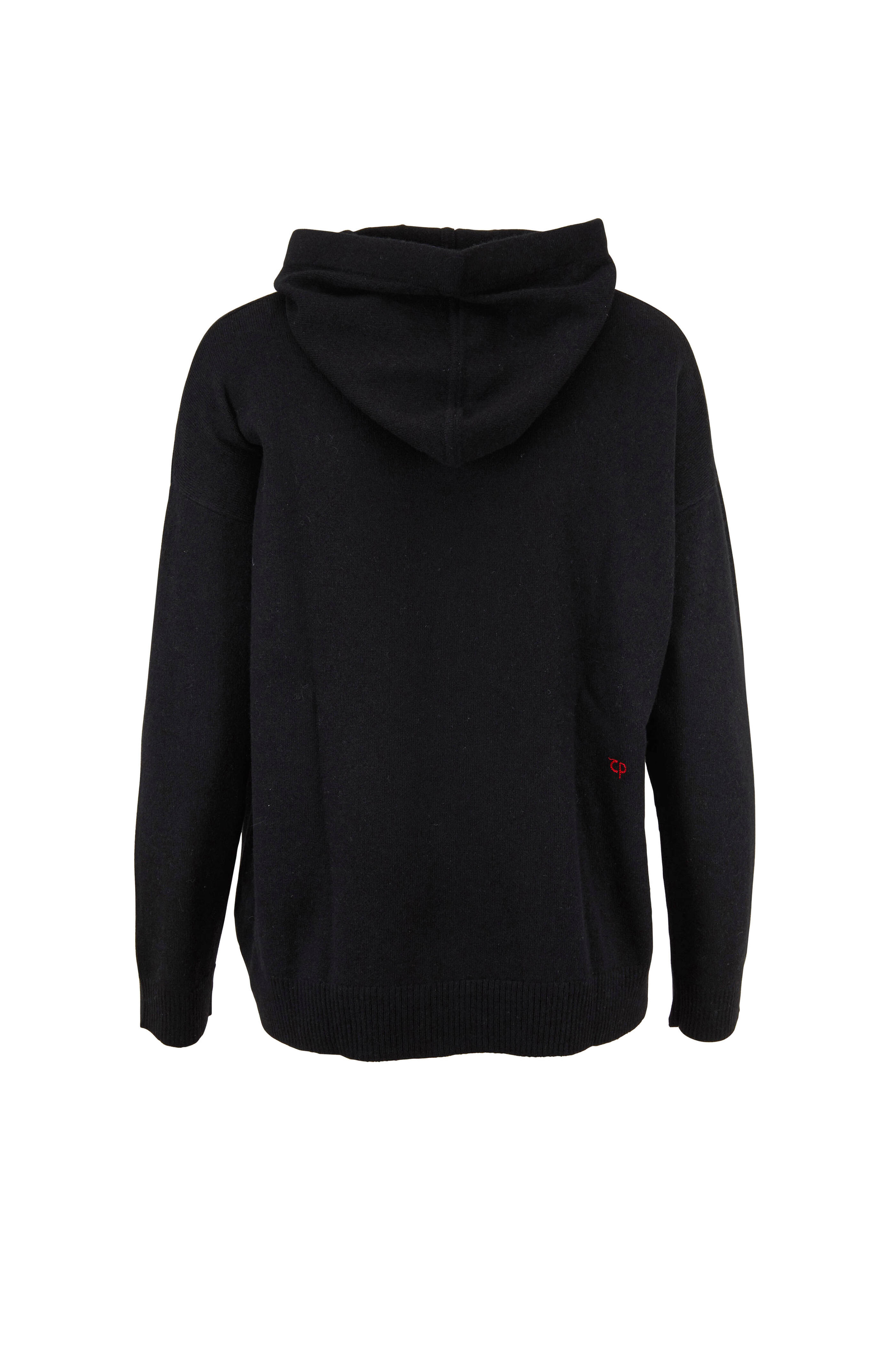Chinti & Parker - Ringmaster Black Striped Drawstring Hoodie
