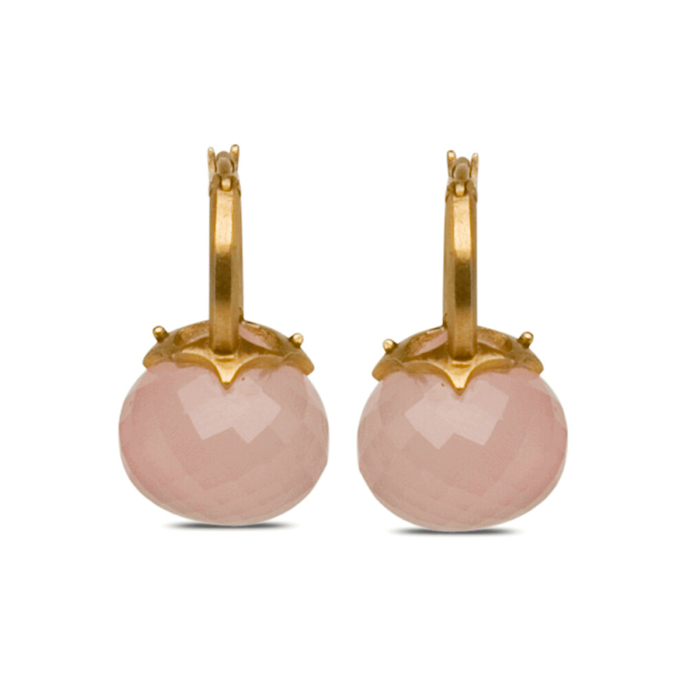 Carla Rockmore Designs 18k Yellow Gold Bell Jar Earrings