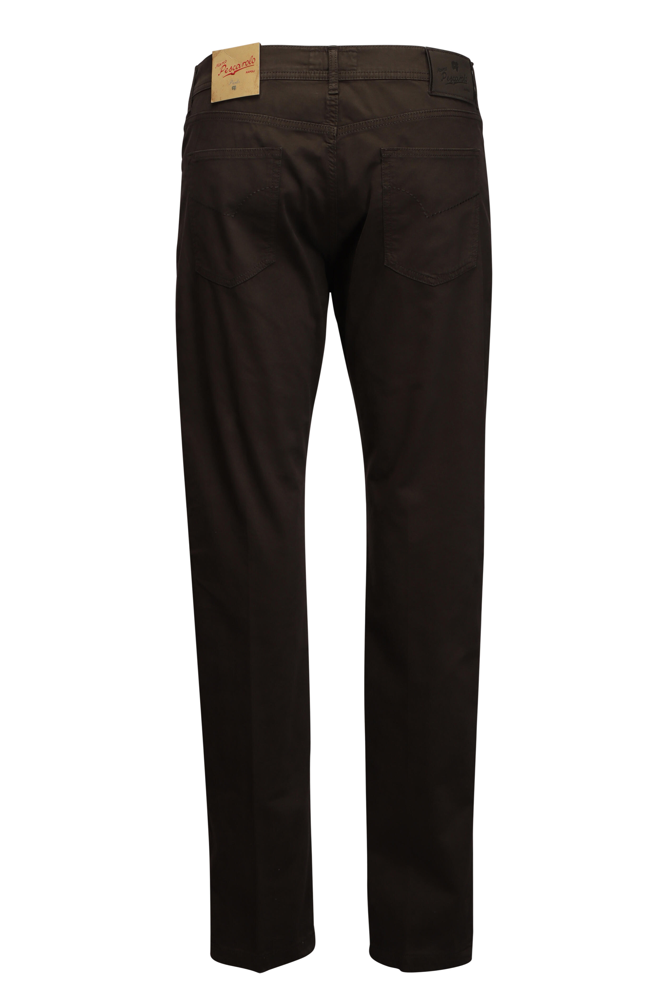 Marco Pescarolo - Dark Brown Cotton Five Pocket Pant
