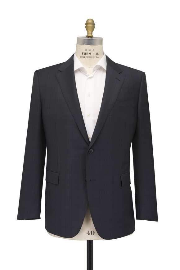 Zegna Trofeo Charcoal Gray Wool Suit - view 4