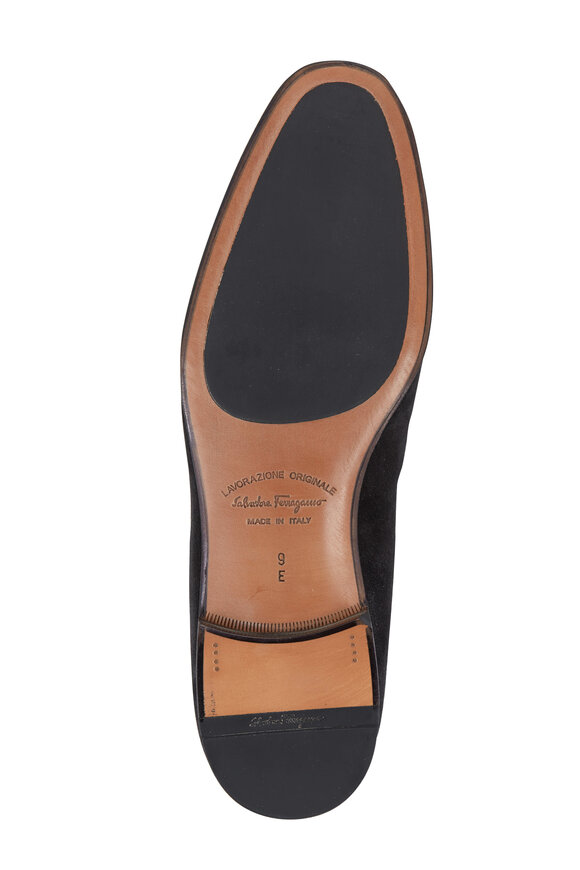 【関税&送料込】Salvatore Ferragamo Leather And Suede Achill Salvatore Ferragamo Achille Leather And Suede Low Top