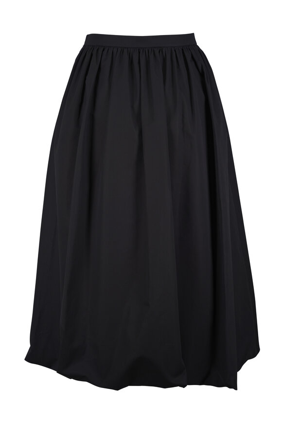 Michael Kors Collection Black Cotton Bubble Skirt - view 3
