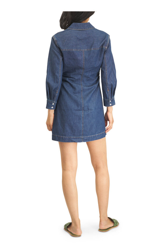 Veronica Beard Maura Midnight Denim Mini Dress - view 4