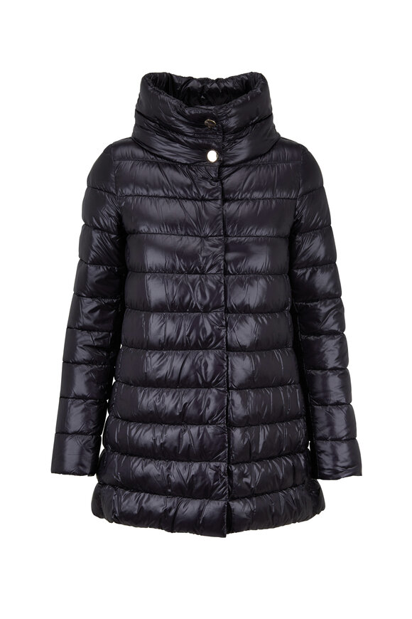 Herno - Black Hi-Low Puffer Jacket