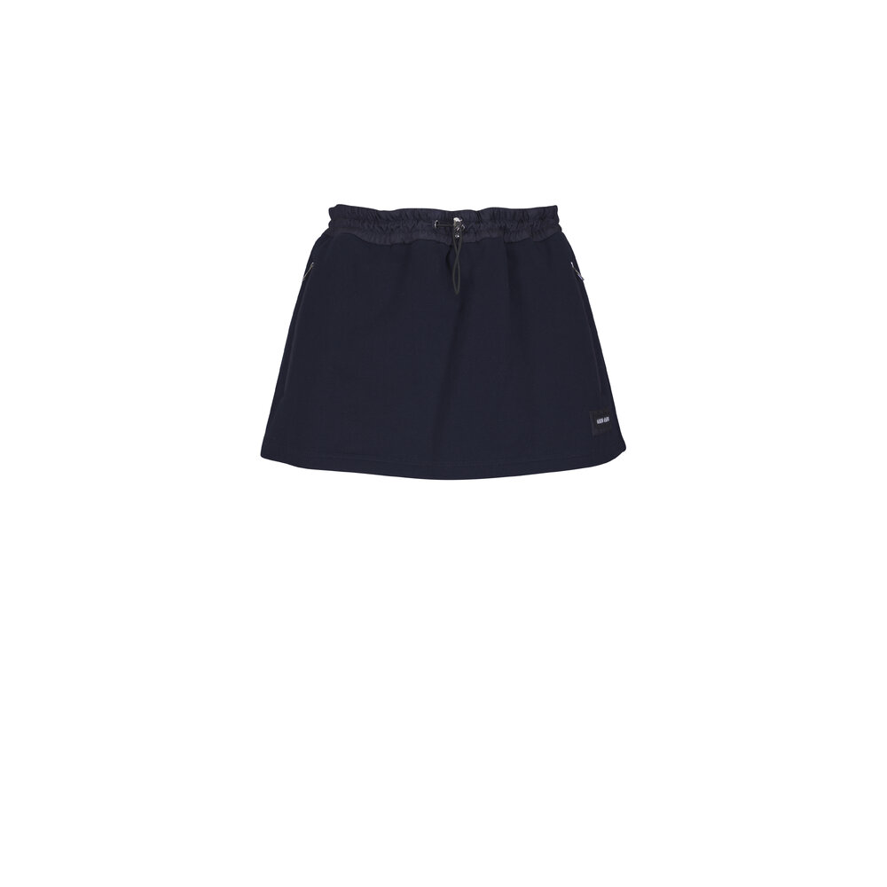 Miu Miu - Navy Cotton Fleece Mini Skirt | Mitchell Stores